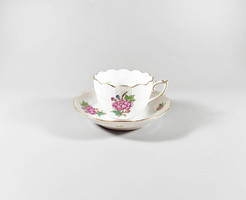 Herend, Eton pattern (711) coffee cup and saucer, hand-painted porcelain, flawless! (J327)