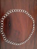 Showy silver necklace, necklace