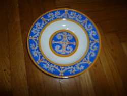 Old granite faience porcelain plate
