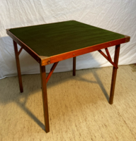 Antique gaming table with folding structure