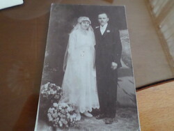 Antik! Esküvői fotó 1918. VII/17. ,