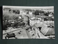 Postcard, baja, sugovica - chambered Danube - reservoir, bird's eye view