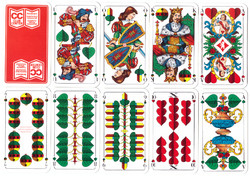 234. Schafkopf tarock German serial number card Bavarian card image 36 sheets berliner sielkarten around 1980