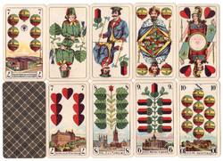 242. German serialized skat card Prussian card image Vass Altenburg Thüringen 32 sheets around 1940