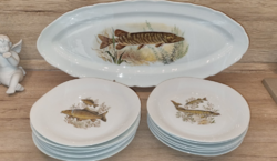 Limoges French fish set for 12 people