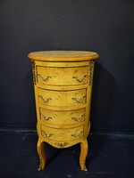 Poplar empire round chest of drawers, small chest of drawers, storage table