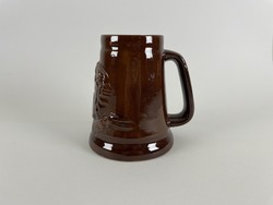 Glazed ceramic beer mug - Gyula Castle