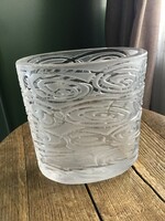 Maratott kristály üveg váza