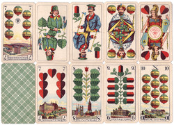 240. German serialized skat card Prussian card picture Vass Altenburg Thüringen 32 sheets around 1940