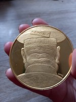 Tovaris konyec! aranyozott  érem az orosz megszállás és kivonulás emlékére
