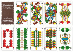 232. Schafkopf tarock German serial number card Bavarian card image 36 sheets carta mundi around 2010