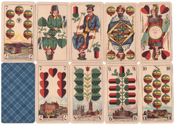 245. German serialized skat card Prussian card image Vass Altenburg Thüringen 32 sheets around 1940