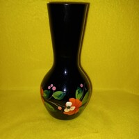 Russian, marked, painted metal table vase.