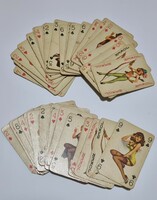 Retro pin up girl 2 decks of drawn cards for incomplete replacement