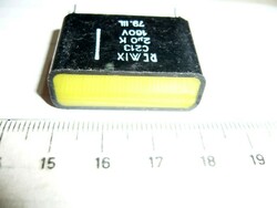 LEÁRAZVA Antik darabok tv-rádió alkatrész C213 2uF 160V REMIX fémezett poliészter kondenzátor VINTAG