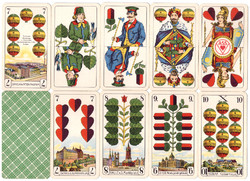 247. German serialized skat card Prussian card image vass Stuttgart-Leinfelden 32 sheets around 1970