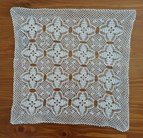 Square crochet tablecloth medium size