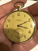 Gold doxa pocket watch in 14 kr design in original condition for sale! Price: 140,000.-