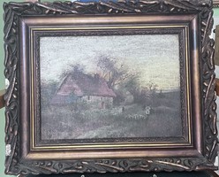 Signed oil painting
