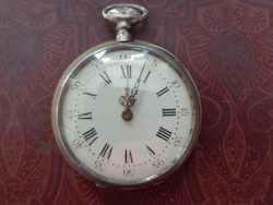 19th century silver key pocket watch