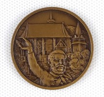 1Q210 Sándor Tóth: civitatis miskolcz sigillum - Kossuth bronze plaque