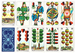 252. German serialized skat card Prussian card image vass Stuttgart-Leinfelden 32 sheets around 1990
