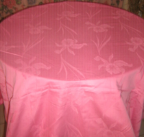 Beautiful pink narcissus damask tablecloth