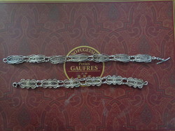 Bracelets made with silver filigree technique