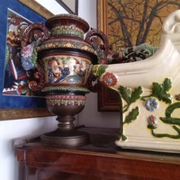 Historic majolica decorative vase! M: 40cm!/