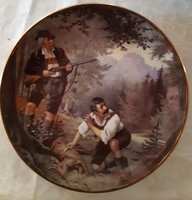 Plate depicting a hunter scene