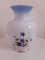Old Hólloháza violet patterned vase