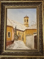 Losonci Lilla - Szentendrei köz festménye