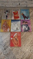 7 old playboy magazines 1968, 1969, 1970.