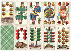 248. German serialized skat card Prussian card image Vass Stuttgart 32 sheets around 1960