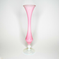 Handmade Italian colored glass vase