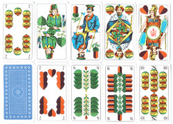 258. German serialized skat card Prussian card picture coeur altenburg 32 sheets around 1980