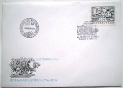 F4454 / 1998 György jendrassik stamp on fdc