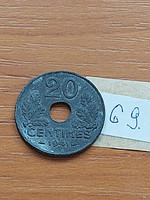 FRANCIAORSZÁG 20 CENTIMES 1941 CINK  69.