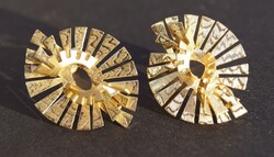 Original vintage christian dior gold plated clip earrings from the 1980s