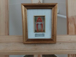 (K) beautiful small saint picture with 15x13 cm frame