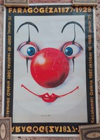 PÓCS PÉTER 1987 Plakát 100x70 cm FARAGÓ GÉZA
