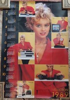 Videoton 1989 calendar advertising poster