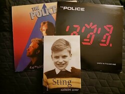 The Police 2db lemez+ Sting könyv: széttört zene