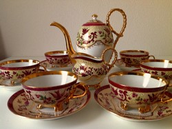 Antique, hand-painted tea set 1880 - 1890