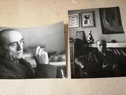 In the home of Lajos Kassák, 1963, original photographs, József Hunyady