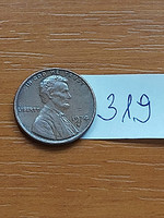 Usa 1 cent 1974 / s, san francisco, abraham lincoln, copper-zinc 319