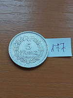 France 5 francs 1945 alu. 177