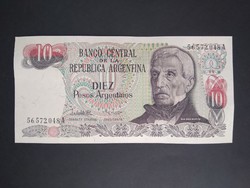 Argentína 10 Pesos 1984 aUnc