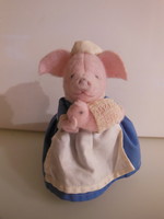 Pig - mother with little one - 12 x 8 cm - German - felt - exclusive - brand new