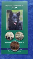 Mudi non-ferrous metal commemorative coin issued in 2022, the 4th member of the Hungarian hunting dog breed coin series!